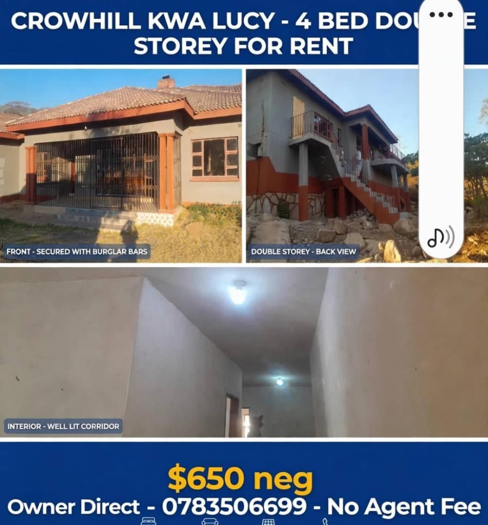 4 Bed Double Storey in Crowhill KwaLucy